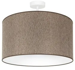 Duolla - Lampadario a plafone ROLLER ECO RECYCLING 1xE27/15W/230V diametro 45 cm marrone