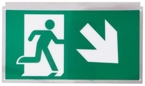 Pittogrammi segnaletici per Lampade Emergenza a Bandiera (conf. 2 pz)