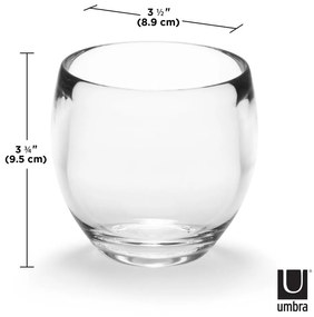 Bicchiere di plastica per spazzolini da denti Droplet - Umbra