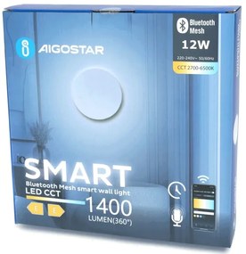Aigostar - Applique a LED dimmerabile MESH Smart LED/12W/230V bianco