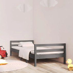 Giroletto Grigio 75x190 Cm İn Legno Massello Di Pino /