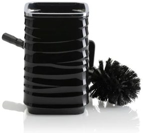 Set da bagno WAVE 5 pz nero/cromo