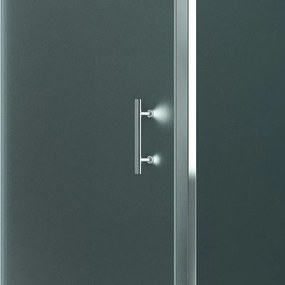 Box doccia 100x90 angolo anta scorrevole vetro opaco anticalcare KF5000S - KAMALU
