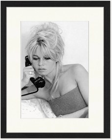 Foto incorniciata fatta a mano Brigitte on The Phone