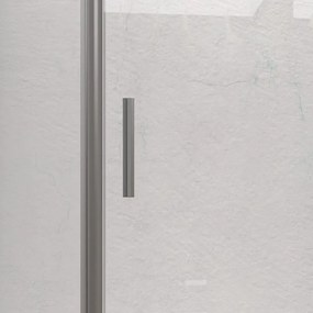 Box doccia angolare 70x110 telaio argento opaco scorrevole | KE-4000A - KAMALU