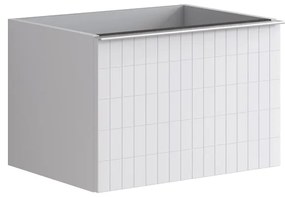 Mobile da bagno sotto lavabo Pixel grid bianco laccato opaco L 60 x H 40 x P 45.5 cm 1 cassetto, lavabo non incluso