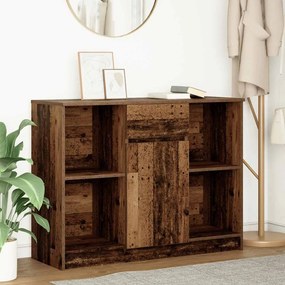 Credenza Con Cassetto Legno Antico 101x35x76 Cm İn Truciolato /