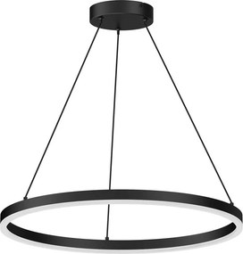 Lampadario LED design Darli nero ø60cm, luce con 3 temperature di colore 5700 lumen, INSPIRE