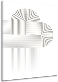 Stampa su tela – Arcobaleni collegati Mid-Century