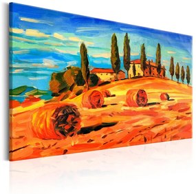 Quadro  August in Tuscany  Colore Blu, Dimensioni e Misure 90x60