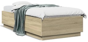 Giroletto Con Luci Led Rovere Sonoma 90x200cm Legno Multistrato /