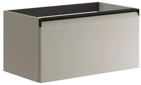 Mobile da bagno sotto lavabo Fusion beige opaco L 79.5 x H 40 x P 45.5 cm 1 cassetto, lavabo non incluso