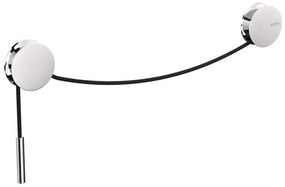 Portasciugamani da parete Diabolo cromato, L 5 cm