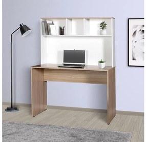 Tavolo da lavoro 149x110 cm bianco/marrone