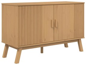 Credenza olden marrone 114x43x73,5 cm in legno massello di pino