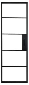 Anta per porta scorrevole ARTENS Cloe in alluminio nero L 86 x H 215 cm reversibile