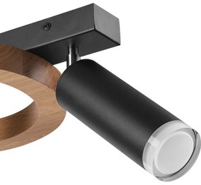 Faretto OTIS 1xG9/5W/230V + 1xE27/15W/230V quercia