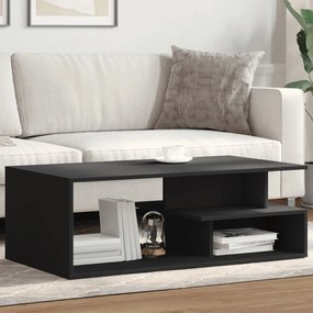 Tavolino Da Salotto Nero 102x55x35 Cm İn Legno Multistrato /