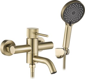 Rubinetto da vasca Rea Lungo Stripe Gold Brush