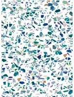 Isidore Leroy Carta da parati panoramica Terrazzo - Bleu