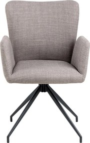 Set di sedie da pranzo grigia in imbottito 2 pz Laura – Actona