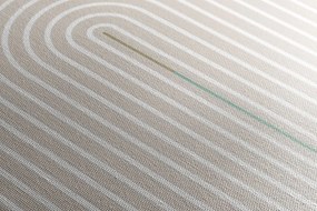 Stampa su tela – Arcobaleno beige moderno Mid-Century