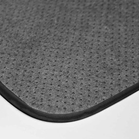 Tappetino per il bagno nero e dorato 45x75 cm Orbella – douceur d'intérieur