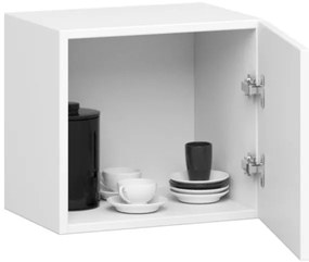 Cucina Lineare 180 Cm Moderna Pensili Bassi Bianco Opaco Emma V2