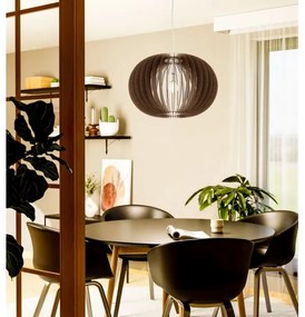 Eglo 95026 - Sospensione a cavo STELLATO 1xE27/60W/230V Ø 70 cm marrone