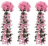 Ghirlande Fiori Artificiali 3 pz Rosa 85cm 359052