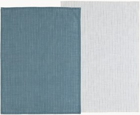 Set di 2 strofinacci in cotone Line