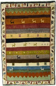 Gabbeh Tappeto persiano 100x150 (Iran) Annodato A Mano