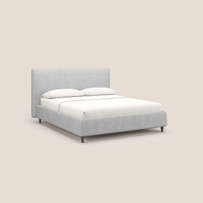 Martina letto imbottito contenitore in tessuto impermeabile T02 grigio chiaro