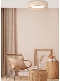 Duolla - Plafoniera LED ROLLER LED/24W/230V diametro 45 cm rattan