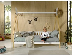 Letto per bambini bianco con barriera, 90 x 200 cm Tipi - Vipack