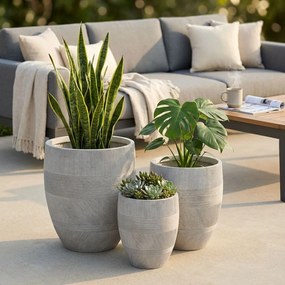 PEDRO - set di 3 vasi