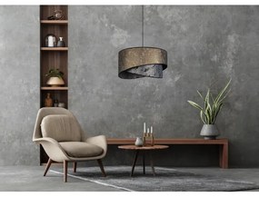 Lampadario su filo  REZO 1xE27/60W/230V grigio/dorato