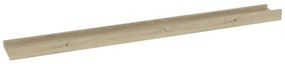 Mensole da parete 4 pz rovere sonoma 80x9x3 cm