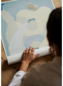 Poster 70x100 cm Hold You - Blue – Sofia Lind – The Poster Club