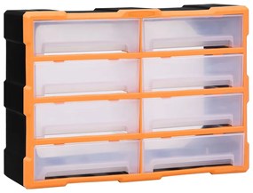 Mobile Contenitore Con 8 Cassetti Grandi 52x16x37 Cm /