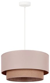 Duolla - Lampadario a sospensione con filo BOHO 1xE27/15W/230V diametro 45 cm beige/marrone