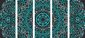 Quadri 5 pezzi – Mandala dell'amore