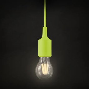 Lampadario su filo ROXY 1xE27/60W/230V verde