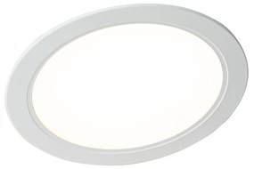 Set di 6 faretti da incasso bianchi 14,5 cm con LED regolabile in Kelvin con interruttore DIP - Stephanie