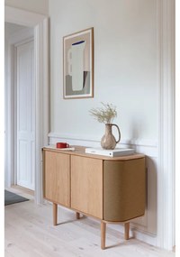 Cassettiera bassa nero-marrone in rovere 109x75 cm Treasures - UMAGE