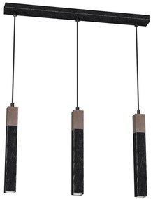 Lampadario su filo SOLO 3xGU10/MR11/40W/230V nero