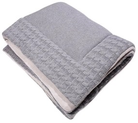 Tappeto da gioco in cotone grigio, 70 x 90 cm - Kindsgut