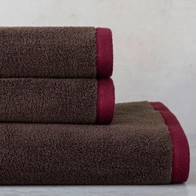 Set di asciugamani tipo terry marroni in cotone organico 2 pz 40x55 cm Soft – Mette Ditmer Denmark