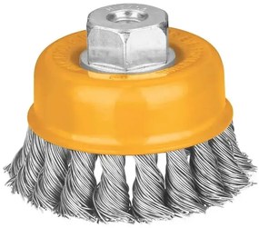 Spazzola a tazza con mazzetti ritorti ingco diverse misure, 100 MM