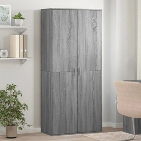 Scarpiera Grigio Sonoma 80x39x178 Cm İn Legno Multistrato /